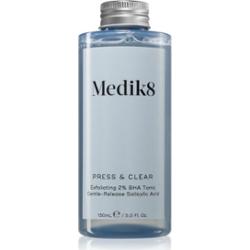 Medik8 Press & Clear tonik delikatnie złuszczający zapewnia stopniowe uwalnianie 150 ml