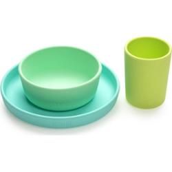 Melii Feeding Set zestaw naczyń Mint, Blue, Lime