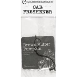 Milkhouse Candle Co. Creamery Brown Butter Pumpkin zawieszka zapachowa do auta 1 szt.
