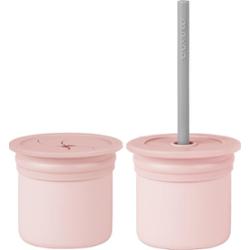 Minikoioi Sip+Snack Set komplet naczyń dla dzieci Pinky Pink / Powder Grey 1 szt.