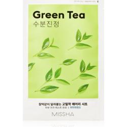 Missha Airy Fit Green Tea maska łagodząca w płacie z zieloną herbatą 19 g