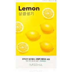 Missha Airy Fit Lemon maseczka w płachcie rozjaśniająca i nadająca skórze witalność 19 g