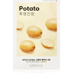 Missha Airy Fit Potato wygładzająca maseczka w płacie z efektem rozświetlającym 19 g