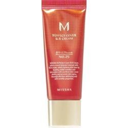 Missha M Perfect Cover krem BB z bardzo wysokim filtrem UV małe opakowanie odcień No. 25 Warm Beige SPF 42/PA+++ 20 ml