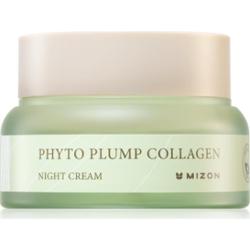 Mizon Phyto Plump Collagen nawilżający krem przeciwzmarszczkowy na noc o działaniu uspokajającym 50 ml