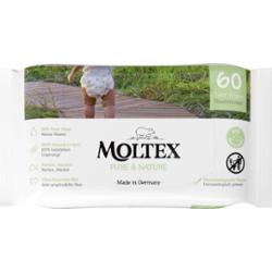 Moltex Pure & Nature Baby Wipes chusteczki nawilżane dla dzieci 60 szt.