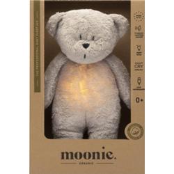 Moonie Bear 2.0 Organic Grey przytulanka do spania z melodią 1 szt.