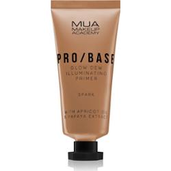 MUA Makeup Academy PRO/BASE Glow Dew rozświetlająca baza odcień Spark 30 ml