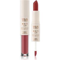 MUA Makeup Academy Multi Lip Nude Edition długotrwała pomadka i błyszczyk do ust podwójne odcień Soleil 3.2 g