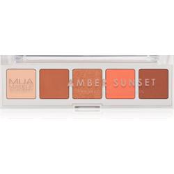 MUA Makeup Academy Eyeshadow Collection 5 Shade Palette paleta cieni do powiek odcień Amber Sunset 3.8 g