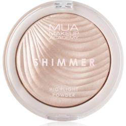 MUA Makeup Academy Shimmer kompaktowy rozświetlacz pudrowy odcień Oyster Silk 8 g
