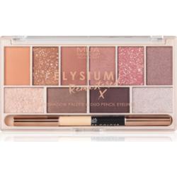 MUA Makeup Academy Elysium Remastered paleta 10 cieni do powiek podwójne 17 g