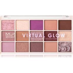 MUA Makeup Academy Eyeshadow Collection 15 Shade Palette paleta cieni do powiek odcień Virtual Glow 12 g