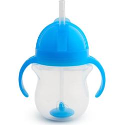 Munchkin Click Lock™ Tip & Sip kubek ze słomką z odważnikiem Blue 6 m+ 207 ml