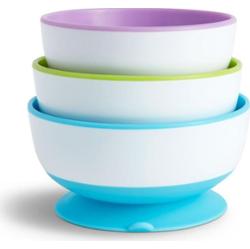 Munchkin Stay Put miska z przyssawką 6 m+ 3 szt.