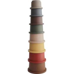 Mushie Stacking Cups Toy zabawka 3 w 1 Retro 8 szt.