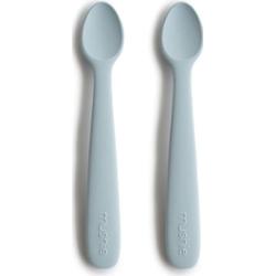 Mushie Silicone Feeding Spoons łyżeczka Powder Blue 2 szt.