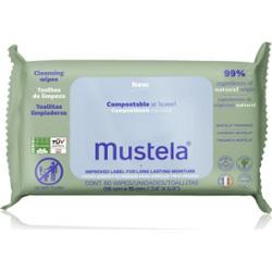 Mustela Compostable at Home Cleansing Wipes chusteczki oczyszczające perfumowany dla dzieci od urodzenia 60 szt.