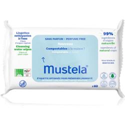 Mustela Compostable at Home Cleansing Wipes Perfume Free chusteczki oczyszczające nieperfumowany dla dzieci od urodzenia 60 szt.