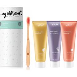 My White Secret Gift Pack Fruits Toothpaste + Toothbrush zestaw do pielęgnacji zębów