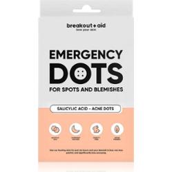 breakout + aid Emergency Dots For Spots and Blemishes miejscowa pielęgnacja przeciwtrądzikowa do twarzy, dekoltu i pleców z kwasem salicylowym 72 szt.