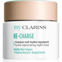 Clarins My Clarins Re-Charge Hydra-Replumping Night Mask energetyzująca maseczka do twarzy nadający skórze promienny wygląd 50 ml