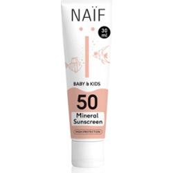 Naif Baby & Kids Mineral Sunscreen SPF 50 ochronny krem do opalania dla niemowląt i dzieci SPF 50 30 ml