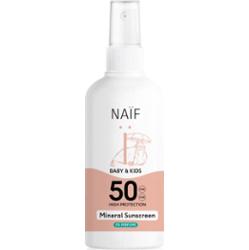 Naif Baby & Kids Mineral Sunscreen SPF 50 0 % Perfume spray ochronny do opalania 100 ml