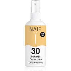 Naif Sun Mineral Sunscreen SPF 30 spray ochronny do opalania SPF 30 wodoodporny 175 ml