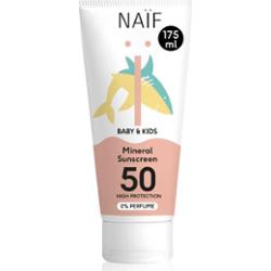 Naif Baby & Kids Mineral Sunscreen SPF 50 0 % Perfume krem ochronny dla dzieci 175 ml
