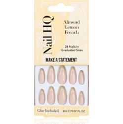 Nail HQ Almond Lemon French sztuczne paznokcie z klejem 24 szt.