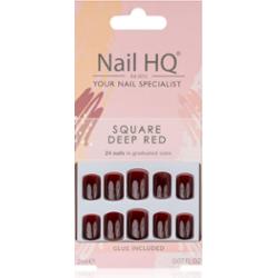 Nail HQ Square sztuczne paznokcie Deep Red 24 szt.