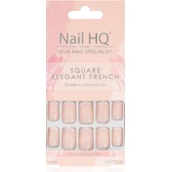 Nail HQ Square sztuczne paznokcie Elegant French 24 szt.
