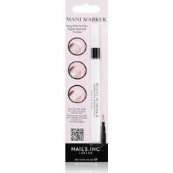 Nails Inc. Mani Marker ozdobny lakier do paznokci w sztyfcie punktowym odcień White 3 ml