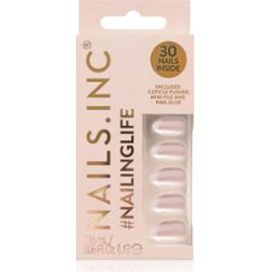 Nails Inc. #NailingLife Press-On Nails sztuczne paznokcie odcień All Out Olivia Glaze 33 szt.