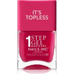 Nails Inc. It’s Topless lakier hybrydowy do paznokci dla długotrwałego efektu odcień Gracie Guava Red 14 ml