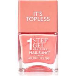 Nails Inc. It’s Topless lakier hybrydowy do paznokci dla długotrwałego efektu odcień Paloma Peach Creme 14 ml