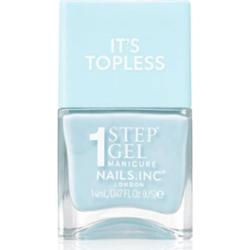 Nails Inc. It’s Topless lakier hybrydowy do paznokci dla długotrwałego efektu odcień Giselle Icy Blue 14 ml