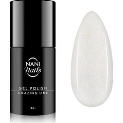 NaniNails NANI Amazing Line lakier hybrydowy do paznokci odcień Shimmer White 5 ml