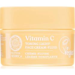 NATURA SIBERICA - OBLEPIKHA C-BERRICA - Vitamin C Toning Light Face Cream-Fluid - Wegański, tonujący krem do twarzy z witaminami C i B5 - 50 ml
