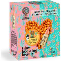 Natura Siberica Oblepikha C-Berrica Glow Boosting Beauty zestaw upominkowy z efektem rozjaśniającym