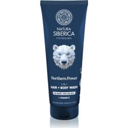 Natura Siberica Arctic Wild Northern Power żel do mycia do włosów, zarostu i ciała dla mężczyzn 200 ml