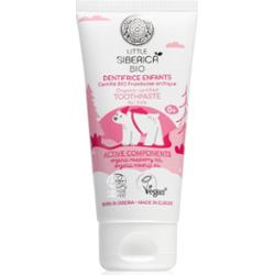 Natura Siberica Little Siberica BIO naturalna pasta do zębów dla dzieci o smaku malinowym 60 g