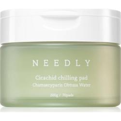 NEEDLY Cicachid Chilling Pad złuszczające płatki do twarzy o działaniu uspokajającym 70 szt.