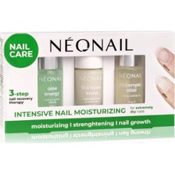NeoNail - Intensive Nail Moisturizing - Zestaw na przebarwione i rozdwajające się paznokcie - Peeling do skórek 6,5 ml + Odżywka 7,2 ml + Olejek do skórek i paznokci 6,5 ml