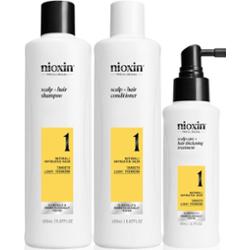 Nioxin System 1 zestaw upominkowy dla słabych i wypadających włosów 3 szt.