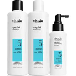 Nioxin Nioxin System 3 zestaw oczyszczający do włosów farbowanych, lekko przerzedzonych, 150+150+40 ml Zestawy do pielęgnacji włosów 1 ct