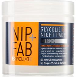 NIP+FAB Glycolic Fix Extreme płatki oczyszczające na noc 60 szt.