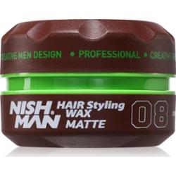 Nishman 08 Hair Styling Wax Matte - wosk matujący do stylizacji włosów, 150ml