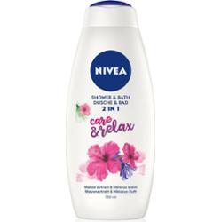 NIVEA Care & Relax piana do kąpieli i żel pod prysznic 2w1 750 ml